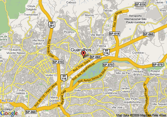 Guarulhos city carte